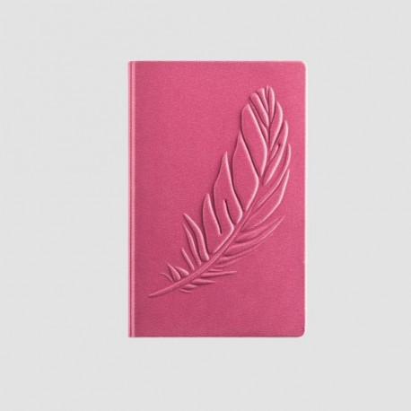 Kaustik 12x19,3cm 96lehte, 90g, roosad pehmed kaaned, sees punktid, 3D-Flexi sulg, Brunnen