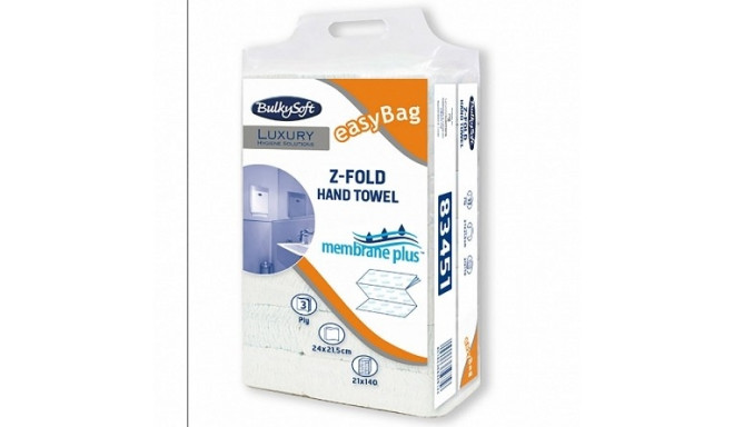 Lehträtik Bulkysoft z-fold Membrane Plus 3-kihiline, 140 lehte/pk