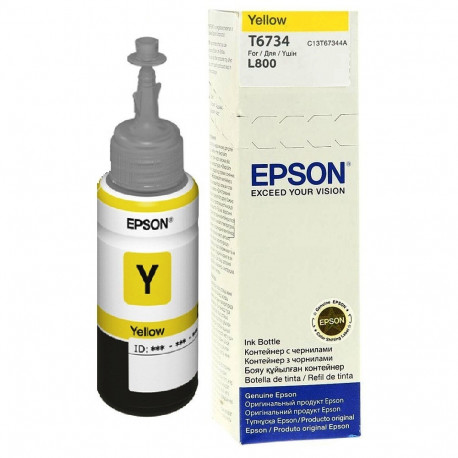 Epson ink cartridge T6734 70ml L800/L805/L810/L850/L1800, yellow