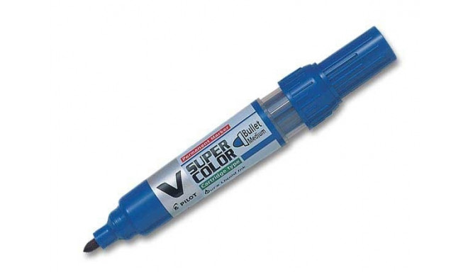 Marker Pilot V Super Color PERMANENT 1,4- 1,8 mm ümar ots, sinine, BeGreen 92%