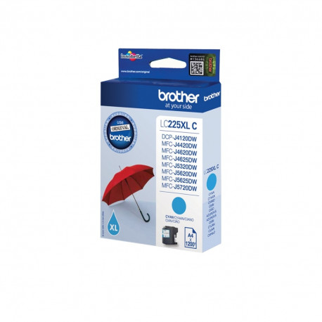 Tint Brother LC225XLC Cyan 1200 lehte DCP-J4120, MFC-J4420, J4620, J5320, J5620, J5625, J5720