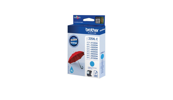 Tint Brother LC225XLC Cyan 1200 lehte DCP-J4120, MFC-J4420, J4620, J5320, J5620, J5625, J5720
