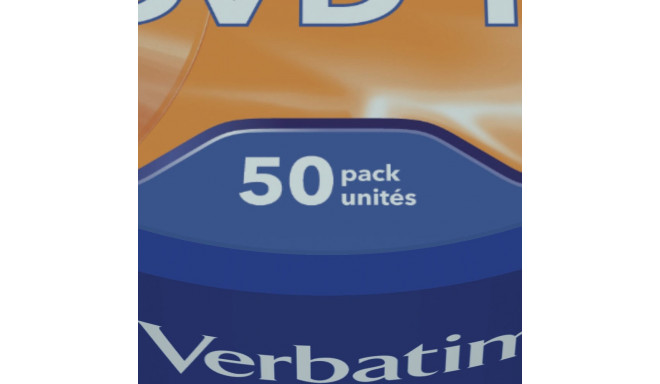DVD-R Verbatim 4,7GB 120min 16x Cake 50, Advanced AZO+ Protection, Recordable, 50 toorikut tornis