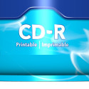 CD-R Verbatim 700MB 80min 52x Cake 25 DataLifePlus, Inkjet Printable Wide, Super AZO Protection, 25 