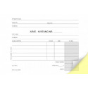 Kviitung-arve A6 isekopeeriv raamat (2x50lehte)