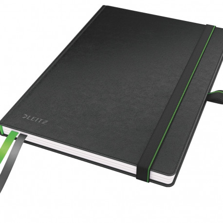 Kaustik A5 joon, Leitz Complete, 80lehte, kunstnahk, must