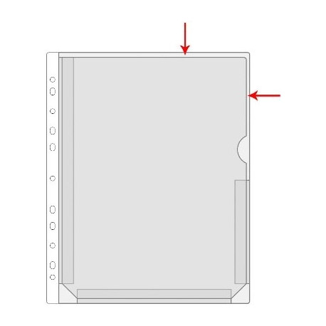 Kiletasku känguru F-tasku A4 roheline, PVC, Prolexplast köidetav,
