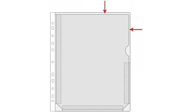 Kiletasku känguru F-tasku A4 sinine, PVC, Prolexplast köidetav