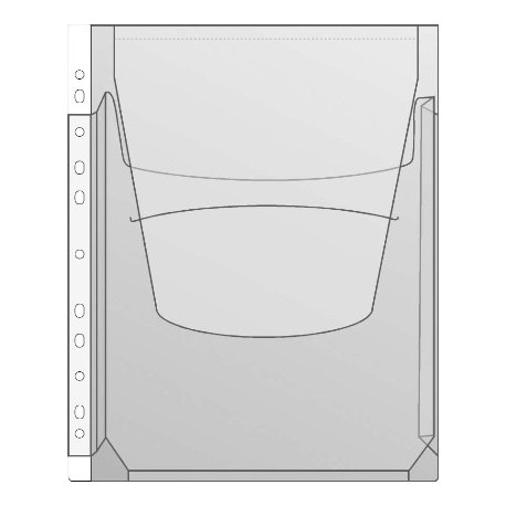 Kiletasku känguru A-tasku A4 klapiga, köidetav,0,18mm, PVC,Prolexplast