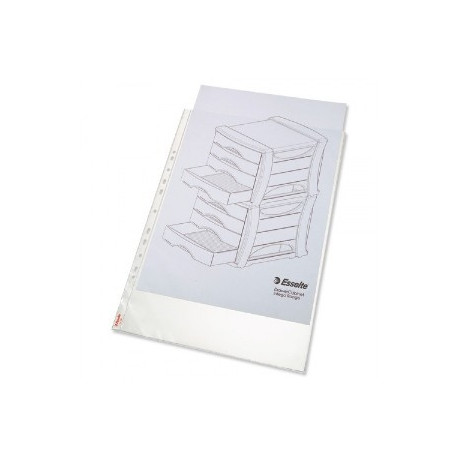 Kiletasku U- tasku A3 köidetav 80my, vertikaalne/august,pikk külg,Esselte,50tk/kompl.