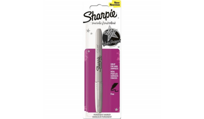 Marker permanent Sharpie Metallic SILVER, F, 1,4mm, hõbe