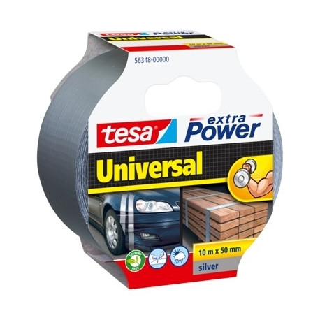 Teip Tesa extra Power 10mx50mm hõbe, ilmastikukindel