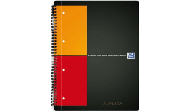 Kaustik A4 ruut5x5 80lehte spiraalköide augustatud Oxford International Activebook