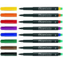 Kilemarker Multimark permanentne 4värvi, M, Faber-castell kustutajaga