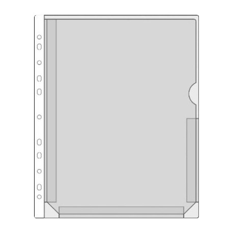 Kiletasku känguru F-tasku A4 köidetav,0,18mm, PVC,Prolex