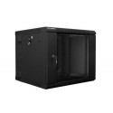 Lanberg WF02-6609-10B rack cabinet 9U Wall mounted rack Black