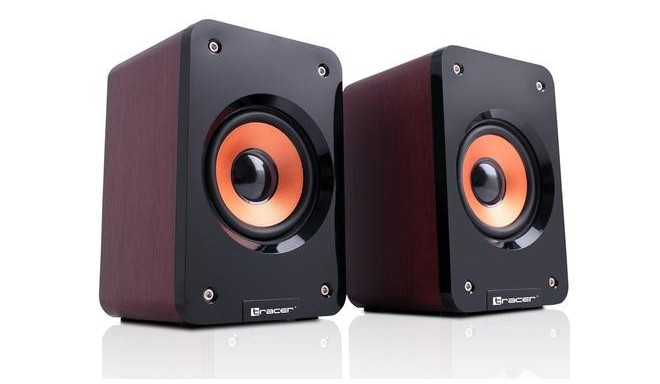 Tracer Orlando loudspeaker Black, Orange, Wood Wired 5 W