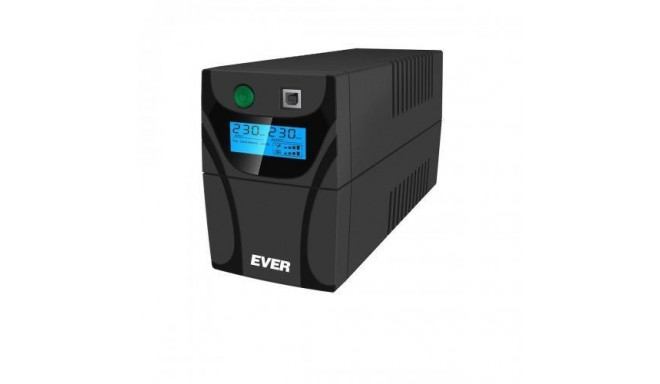 Ever EASYLINE 850 AVR USB uninterruptible power supply (UPS) Line-Interactive 0.85 kVA 480 W 2 AC ou