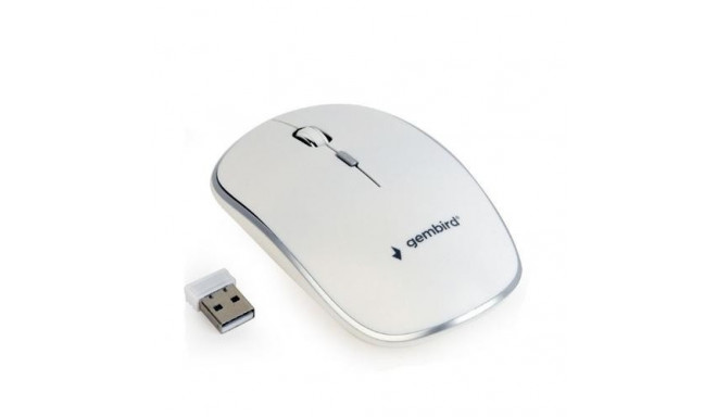 Gembird MUSW-4B-01-W mouse Ambidextrous RF Wireless Optical 1600 DPI