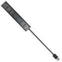 Axagon HUE-SA7BP interface hub USB 3.2 Gen 1 (3.1 Gen 1) Type-A 5000 Mbit/s Black