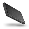 Axagon EE25-XA3 storage drive enclosure HDD/SSD enclosure Black 2.5"