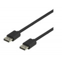 Deltaco DP8K-1030 DisplayPort cable 3 m Black