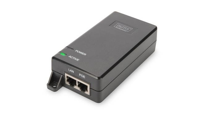 Digitus Gigabit Ethernet PoE+ injector, 802.3at, 30 W