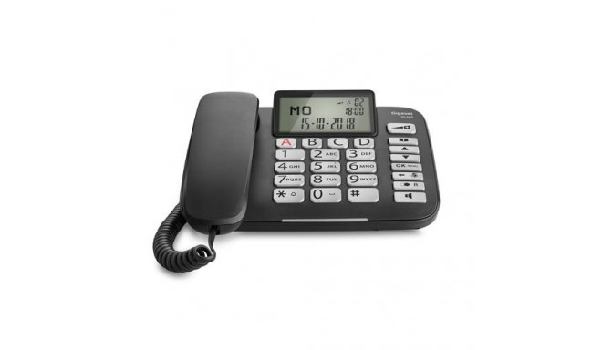 Gigaset DL580 telephone Analog telephone Caller ID Black