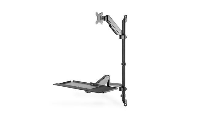 Digitus Flexible wall-mounted Stand/Sit workstation, single monitor