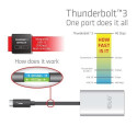 CLUB3D Thunderbolt™ 3 to 2x Displayport™ 1.2 Dual Monitor 4K 60Hz