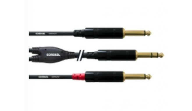Cordial CFY 6 VPP audio cable 6 m 2 x 6.35mm 6.35mm Black