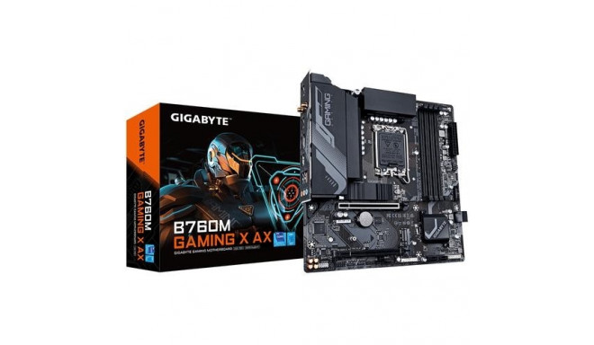 GIGABYTE B760M Gaming X AX Motherboard - Supports Intel Core 14th Gen CPUs, 8+1+1 Phases Digital VRM