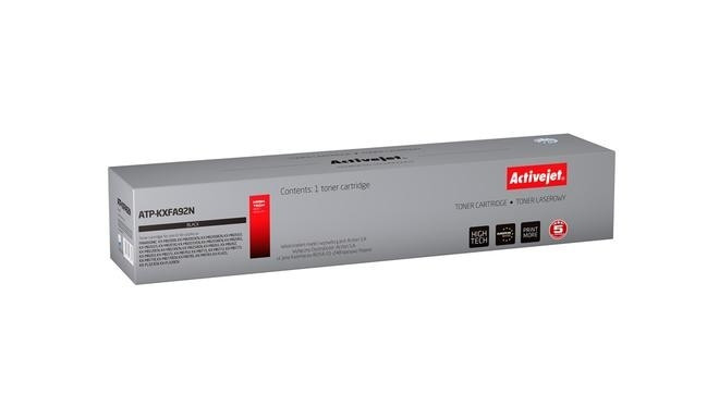 Activejet ATP-KXFA92N toner (replacement for Panasonic KXFAT92 / KXFAT411; Supreme; 2000 pages; blac