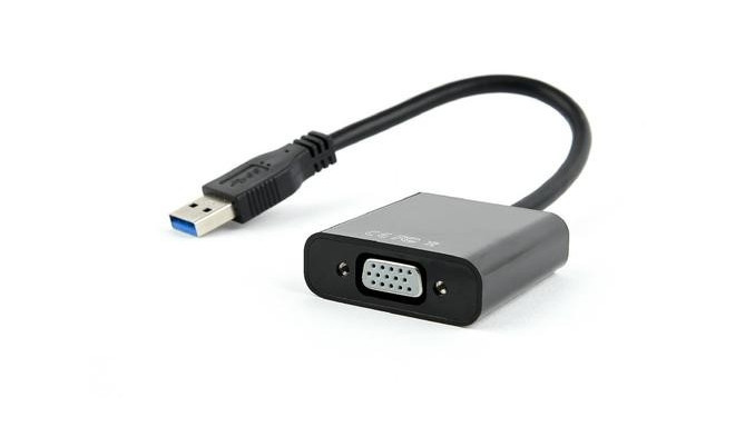 Gembird AB-U3M-VGAF-01 USB graphics adapter 1920 x 1080 pixels Black