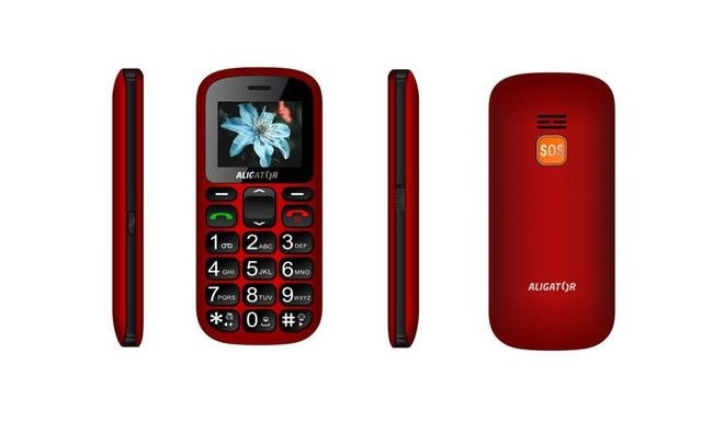 Aligator A321 Senior 73 g Red Senior phone