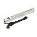 Digitus A-19-STRIP-2-IMP power distribution unit (PDU) 8 AC outlet(s) 1U White