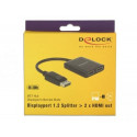 DeLOCK 87720 video splitter DisplayPort 2x HDMI