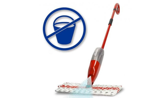 Vileda 1.2 Spray Max mop Microfibre, Plastic Dry&amp;wet Red, White