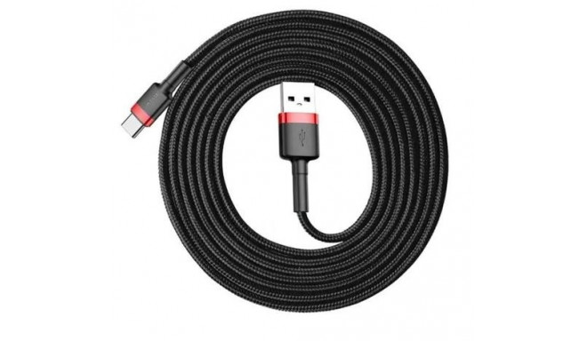 Baseus CATKLF-U91 USB cable 3 m USB 2.0 USB A USB C Black, Red