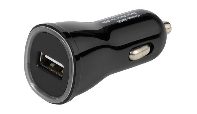 Vivanco autolaadija USB 2.1A, must (36256) (katkine pakend)