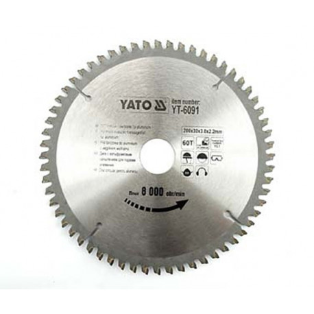 YT.CIRCULAR SAW FOR ALUM.250*100*30 6095