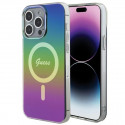 Guess case for iPhone 15 Pro 6,1" GUHMP15LHITSK black HC IML Magsafe Iridescent