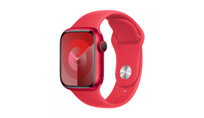 Apple Watch Series 9 GPS 41mm (PRODUCT)RED Aluminium Case with (PRODUCT)RED Sport Band - M/L