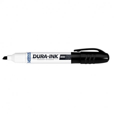 Blackmarkor Ink Chisel 55 permanent marker – black ink, chisel tip, medium flow, Dura-INK®55 technol