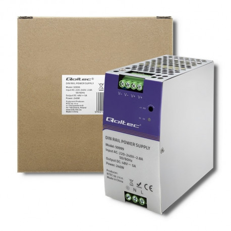 Qoltec 50999 DIN siin toiteplokk 240W 48V 5A
