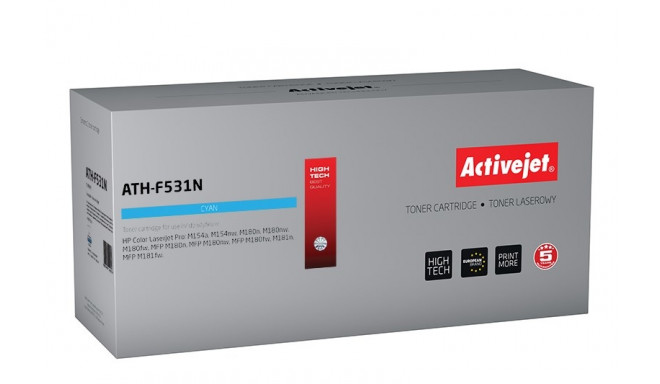 Activejet ATH-F531N tooneri kassett (asendus HP 205A CF531A; Supreme; 900 lehte; tsüaan)