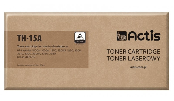 Actis TH-15A Toner (replacement for HP 15A C7115A, Canon EP-25; Standard; 2500 pages; black)