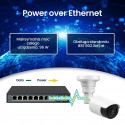 Extralink EX.3906 network switch Unmanaged L2 Fast Ethernet (10/100) Power over Ethernet (PoE) 1U Bl