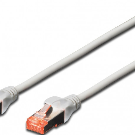 "DIGITUS Patchkabel Cat6 S/FTP 2xRJ45 5.0m grau Hebelschutz Polybeutel"