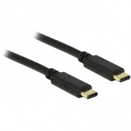 "DeLock USB-C (ST-ST) 2m Anschlusskabel Schwarz"